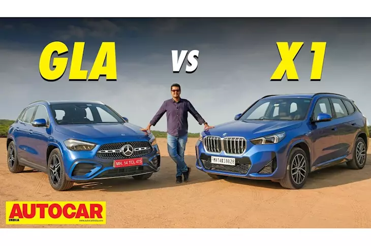 Mercedes-Benz GLA vs BMW X1 comparison video